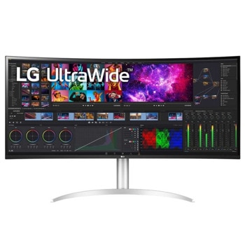 Монитор LG 40WP95CP-W, 39.7" (100.83cm), IPS панел, 75Hz, 5K2K Ultrawide, 5ms, Mega Contrast, 300cd/m2, HDMI, Thunderbolt, DP, USB Type-C | JAR Computers Монитор LG 40WP95CP-W