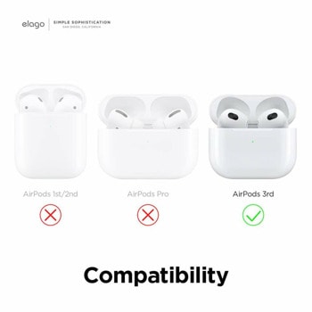 Silicone Hang Case за Apple AirPods 3 тъмносин