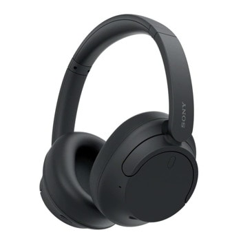 Слушалки Sony WH-CH720N, безжични/жични, Bluetooth, Jack 3.5mm, микрофон, 30mm мембрани, шумопотискащи, до 40 часа живот на батерията, черни | JAR Computers Слушалки Sony WH-CH720N черни