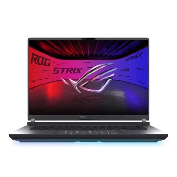 Лаптоп Asus ROG Strix G16 G615LR-S5152W (90NR0LR1-M00A30)(сив), двадесет и четириядрен Intel Core Ultra 9 275HX 2.7/5.4 GHz, 16" (40.64cm) FHD+ IPS 165Hz Anti-Glare Display & GF RTX 5070 Ti 12GB, (HDMI), 32GB DDR5,1TB SSD,2x Thunderbolt 5, Win11 Home | JAR Computers Asus ROG Strix G16 G615LR-S5152W 90NR0LR1-M00A30