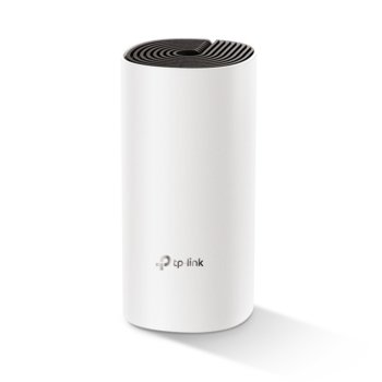 Рутер TP-Link Deco M4 (1-pack), 1200Mpbs, 1200Mbps, 2.4GHz (300 Mbps), 5GHz (867 Mbps), 2x Gigabit Ethernet Ports, 2 вътрешни антени | JAR Computers TP-Link Deco M4