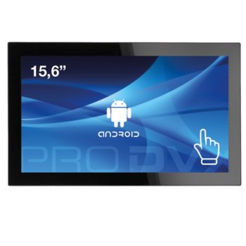 All in One компютър ProDVX APPC-15DSKP, четириядрен Cortex A17 1.6 GHz, 15.6" (39.62 cm) Full HD LED Capacitive Multi Touch Display & MALI T764, 2GB DDR3, 8GB Flash ROM, USB 2.0, Android 6.0 | JAR Computers ProDVX APPC-15DSKP