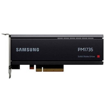 Памет SSD 6400GB Samsung Enterprise PM1735, PCIe 4.0 x8, HHHL, скорост на четене 8000 MB/s, скорост на запис 3800 MB/s | JAR Computers Samsung Enterprise SSD PM1735 6400GB