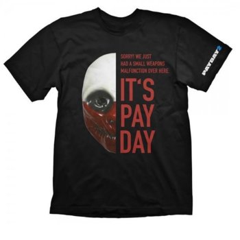 Тениска Gaya Entertainment Payday 2 Wolf Mask, размер S, черна | JAR Computers Gaya Entertainment Payday 2 Wolf mask S