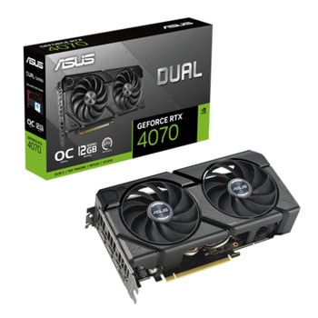 Видео карта Nvidia GF RTX 4070, 12GB, Asus Dual Evo, OC, PCI-E 4.0, GDDR6X, 192-bit, DisplayPort, HDMI | JAR Computers Asus Dual GF RTX 4070 EVO OC Edition 90YV0J15-M0NA