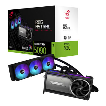 Видео карта Nvidia GF RTX 5090, 32GB, Asus ROG Astral LC, PCI-E 5.0, GDDR7, 512-bit, DisplayPort, HDMI | JAR Computers Asus GF RTX 5090 ROG Astral LC 90YV0LW3-M0NA00