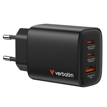Verbatim Essentials GaN Charger 65W Black 32352 | JAR Computers Verbatim Essentials GaN Charger 65W Black 32352