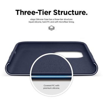 Elago Soft Silicone iPhone11 darkblue ES11SC61-JIN