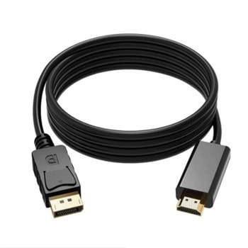 Кабел DisplayPort(м) към HDMI(м), 3m | JAR Computers DisplayPort(м) към HDMI(м) - 3.00метра