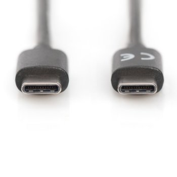 Кабел Assmann AK-300138-010-S, от USB C(м) към USB C(м), 1m, 15W, черен | JAR Computers ASSMANN AK-300138-010-S