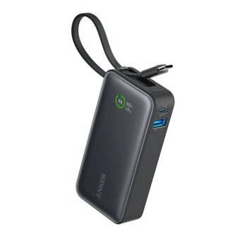 Външна батерия /power bank/ Anker Nano 545, 10 000mAh, черна, LED дисплей, 1x USB-A, 2x USB-C | JAR Computers Anker Nano 545 Black A1259G11