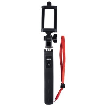 Монопод Hama Fun 70 04315, вграден Bluetooth, мин/макс. височина 20.5-70 cm, за смартфони с ширина от 5.5 - 8.5 см, скоба за бърз монтаж, черен | JAR Computers HAMA Fun 70 04315