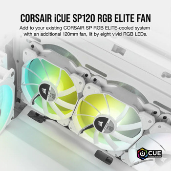 Corsair iCUE SP120 RGB ELITE 120mm White