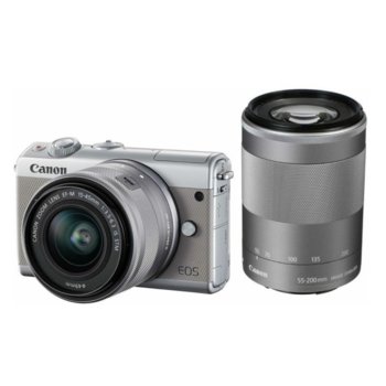 Canon EOS M100 + EF-M 15-45mm + EF-M 55-200mm