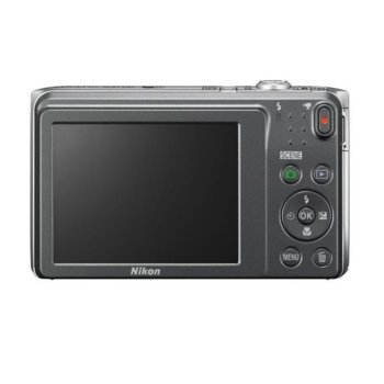 Nikon CoolPix S3700 (сребрист) + калъф + карта 8GB