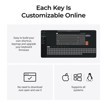 keychron c1 pro 8k qmk super red switch c1px-m1 | JAR Computers keychron c1 pro 8k qmk super red switch c1px-m1