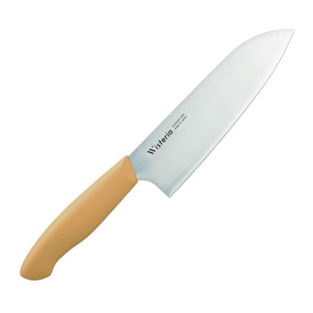 Кухненски нож Tojiro Fuji Cutlery Santoku Wisteria, 17 см, неръждаема стомана, жълт | JAR Computers Tojiro Fuji Cutlery Santoku Wisteria Yellow FC-682
