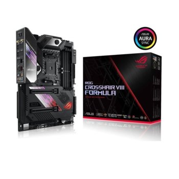Дънна платка Asus ROG Crosshair VIII Hero Formula, X570, AM4, DDR4, PCIe 4.0 (SLI&CFX), 8x SATA 6Gb/s, 2 x M.2 socket, 8x USB 3.2 Gen 1, 4x USB 3.1, Intel® Wi-Fi 6 AX200, ATX | JAR Computers ASUS-MB-MOTHERBOARD-VIII-HERO-FORMULA