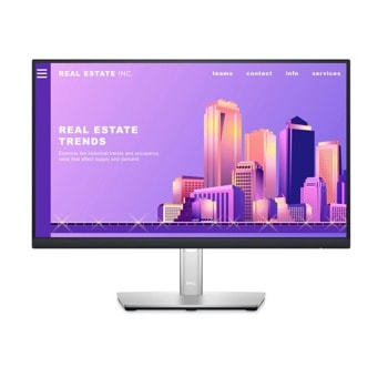 Монитор Dell P2222H (210-BBBE), 21.5" (54.61 cm) IPS панел, Full HD, 5ms, 250 cd/m2, DisplayPort, HDMI, VGA, USB | JAR Computers Dell P2222H