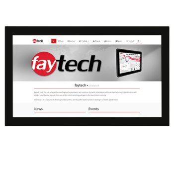 Индустриален монитор FAYTECH FT215TMHDKOBHB, 21.5"(54.61 cm), Full HD LED, VGA, HDMI, DVI-D, RS232 | JAR Computers FAYTECH 1010500372 FT215TMHDKOBHB