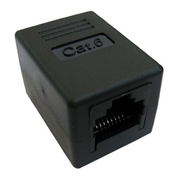 Удължител /съединител/ за мрежа Roline Value 21.99.3001, RJ-45(ж) към RJ-45(ж), черен | JAR Computers Value 21.99.3001