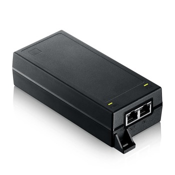 PoE инжектор ZyXEL PoE12-60W, 5000 Mbps, 1x LAN (RJ-45), 1x LAN PoE, 60W, черен | JAR Computers ZyXEL POE12-60W-EU0101F
