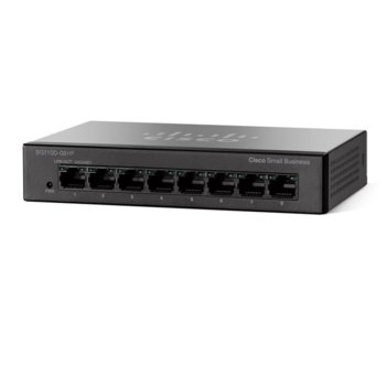 Суич Cisco SG110D-08HP, 1000Mbps, 8x ports, PoE | JAR Computers Cisco SG110D-08HP