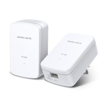 Powerline адаптер Mercusys MP500 KIT, 1000Mbps, 1x Gigabit Ethernet Port, 2 устройство | JAR Computers Mercusys MP500 KIT