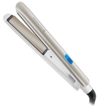 Преса за коса Remington S8901 HYDRAluxe, LCD дисплей, керамично покритие, йонизираща система, бяла | JAR Computers Remington S8901