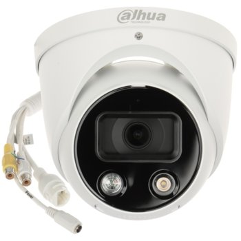 IP камера Dahua IPC-HDW3249H-AS-PV-0280B, куполна камера, 2.1 Mpix(1920x1080@25FPS), 2.8mm обектив, H.265+/H.265/H.264+/H.264/MJPEG, IR осветеност (до 30 м.), външна IP67, LAN, PoE, вграден микрофон, MicroSD 256 GB слот | JAR Computers Dahua IPC-HDW3249H-AS-PV-0280B