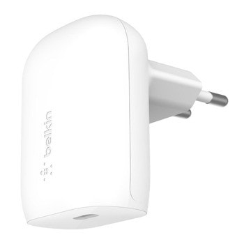 Зарядно устройство Belkin BoostCharge WCA005vfWH, от контакт към USB-C(ж), 30W, бяло | JAR Computers Belkin Boost Charge WCA005vfWH