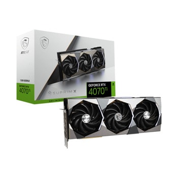 Видео карта Nvidia GF RTX 4070 Ti, 12GB, MSI SUPRIM SE, PCI-E 4.0, GDDR6X, 192-bit, DisplayPort, HDMI | JAR Computers MSI GeForce RTX 4070 Ti SUPRIM SE 12G V513-040R