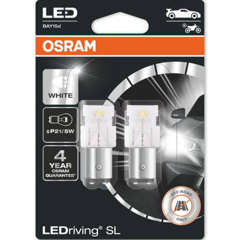 Автомобилна крушка Osram 7528DWP, 2W, 145lm, P21/5W, BAY15d, LED, 2 броя в опаковка | JAR Computers Osram 7528DWP 2W 145lm 7528DWP