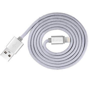 Devia Fashion USB A(м) към Lighting(м) 2m grey