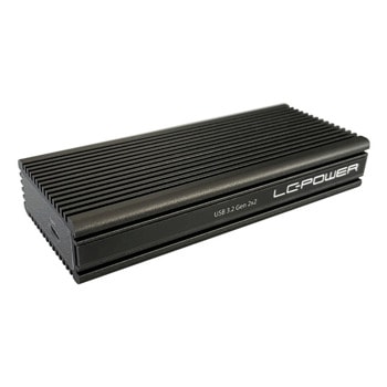 Кутия LC-Power Enclosure LC-M2-C-NVME-2X2, за m.2 SSD, USB-C, черна | JAR Computers LC-Power Enclosure LC-M2-C-NVME-2X2