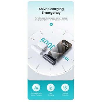 benks pb15 mini 5000mah 10w бял