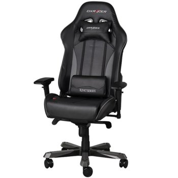 Геймърски стол DXRacer King OH/KF57/NG, черен/сив | JAR Computers DXRacer King - OH/KF57/NG