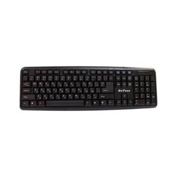 Клавиатура DeTech KB300S USB без кирилизация  6032