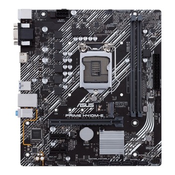 Дънна платка Asus PRIME H410M-E, H410, LGA1200, DDR4, PCI-E 3.0 (HDMI/VGA), 4x SATA 6Gb/s, 1x M.2, 2x USB 3.2 Gen 1, Micro ATX | JAR Computers Asus PRIME H410M-E