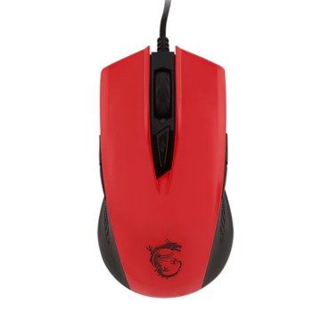 MSI Clutch GM40 Red + Gaming Shield Mousepad