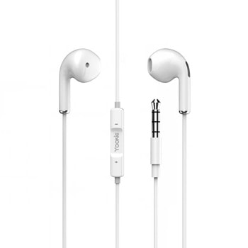 Слушалки Yookie YK32, микрофон, 3.5mm, бял | JAR Computers Yookie YK32 20573