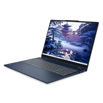 Лаптоп Lenovo IdeaPad 5 2-in-1 16IAL10 (83KS000QBM)(син), четиринадесетядрен Intel Core Ultra 5 225H 1.7/4.9GHz, 16" (40.64cm) WUXGA IPS 300nits Glare Display, (HDMI), 16GB LPDDR5X, 1TB SSD NVMe, 2x USB 3.2 Gen 2 Type-C, Windows 11 Home | JAR Computers Lenovo IdeaPad 5 2-in-1 16IAL10 83KS000QBM