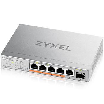 Суич ZyXEL XMG-105HP, 2500Mbps, 6 порта, 5x 10/100/1000/2500 Mbps (4x PoE++), 1x SFP+ 10Gbps | JAR Computers ZyXEL XMG-105HP XMG-105HP-EU0101F