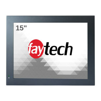 Индустриален компютър Faytech 4010078585 FT15N3350, двуядрен Apollo Lake Intel Celeron N3350 1.1/2.4 GHz, 15" (38.1 cm) XGA Touchscreen Display, 4GB DDR3L non-ECC, 128GB Industrial SSD, 4x USB 2.0, Linux | JAR Computers Faytech 4010078585 FT15N3350