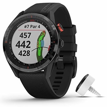 Смарт часовник Garmin Approach® S62, предназначен за голф, включва 3 Approach CT10 сeнзора, 1.3" (3.3 cm) трансфлективен MIP дисплей, 1GB Flash памет, Bluetooth Smart, ANT+, до 20 часа време за работа, водоустойчив 10 ATM, черен | JAR Computers Garmin Approach® S62 010-02200-02