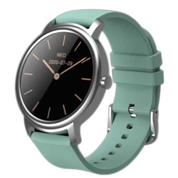 Смарт часовник Xiaomi MiBro Air (XPAW002), 1.28", IP68, Bluetooth, до 10 дни време на работа, 12 спортни режима, Био сърдечен ритъм, сребрист-зелен | JAR Computers Xiaomi MiBro Air XPAW002