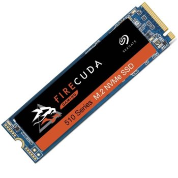 Памет SSD 500GB, Seagate FireCuda 510 Series (ZP500GM3A001), PCIe NVMe, M.2 (2280), скорост на четене 3450MB/s, скорост на запис 2500MB/s image