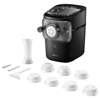 Уред за паста и нудъл Philips HR2665/96, до 8 порции, технология ProExtrude, черен | JAR Computers Уред за паста и нудъл Philips HR2665/96