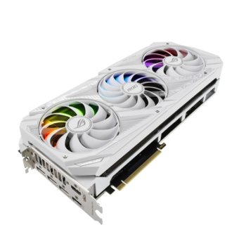 Видео карта Nvidia GeForce RTX 3080, 10GB, Asus ROG-STRIX-RTX3080-O10G-WHITE, PCI-E 4.0, GDDR6X, 320-bit, DisplayPort, HDMI | JAR Computers Asus ROG-STRIX-RTX3080-O10G-WHITE