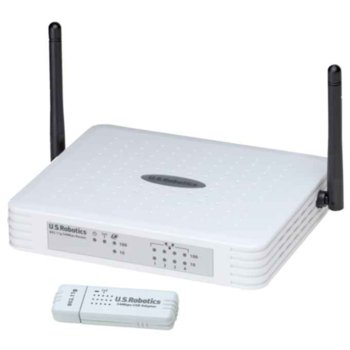 USRobotics, 802.11g Wireless Kit (Router + USB)